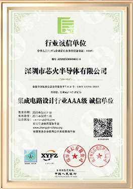 AAA级行业诚信单位